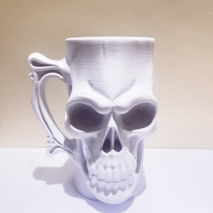 Baltas kaukolės formos skardinių laikiklis (0,5 l skardinėms)