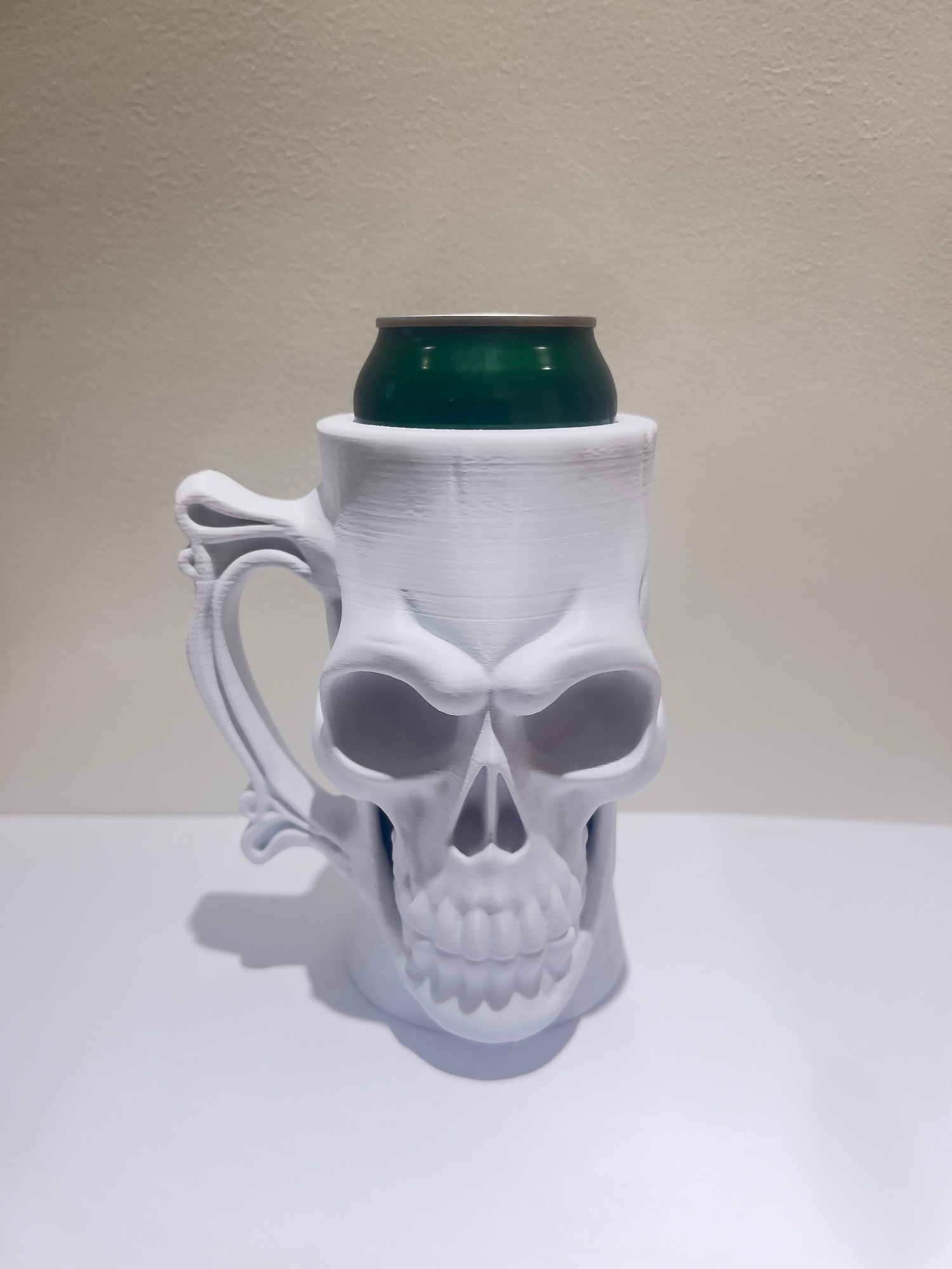 Baltas kaukolės formos skardinių laikiklis (0,5 l skardinėms) - Image 4