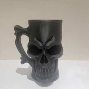 Juodas kaukolės formos skardinių laikiklis (0,5 l skardinėms)